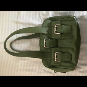 Genuine Leather Furla handbag with Buckle details